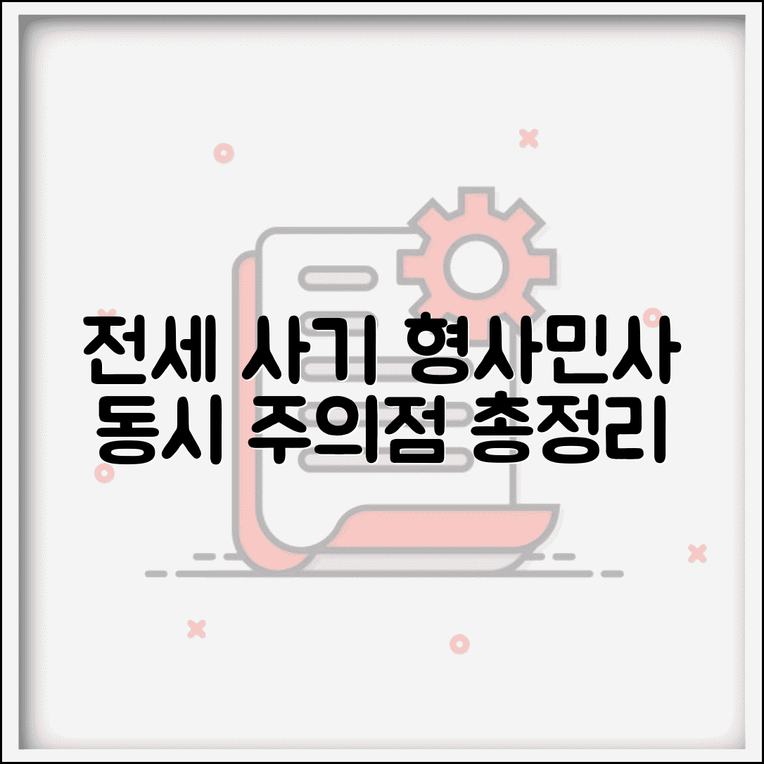 전세 사기 형사고발과 민사소송 | 동시 진행시 주의사항