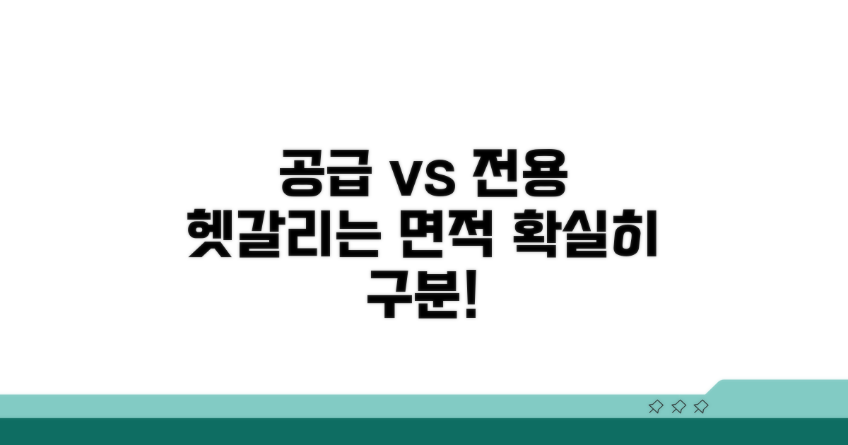 공급면적과 전용면적 차이점