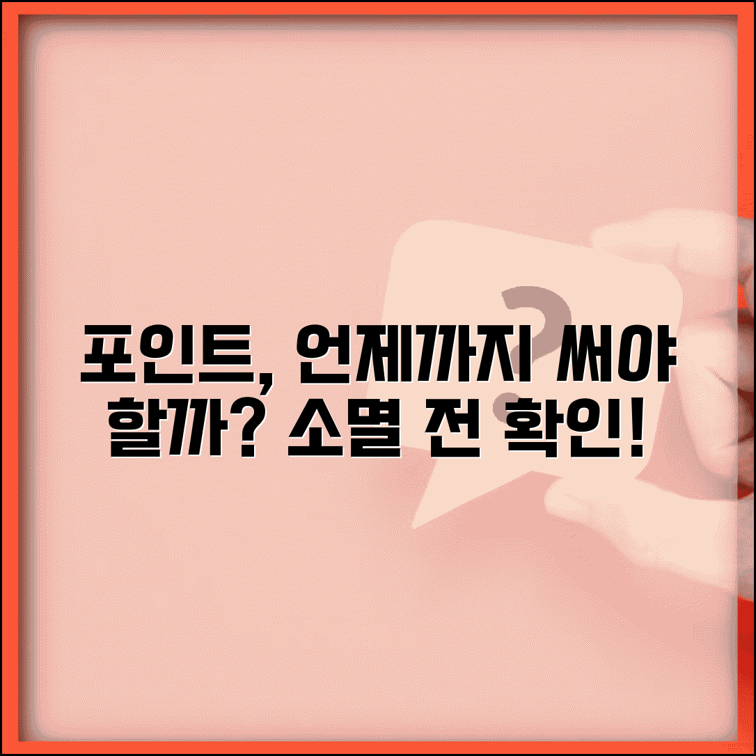 적립 포인트 언제까지 써야 하나요 | 포인트유효기간 | 소멸일 | 연장