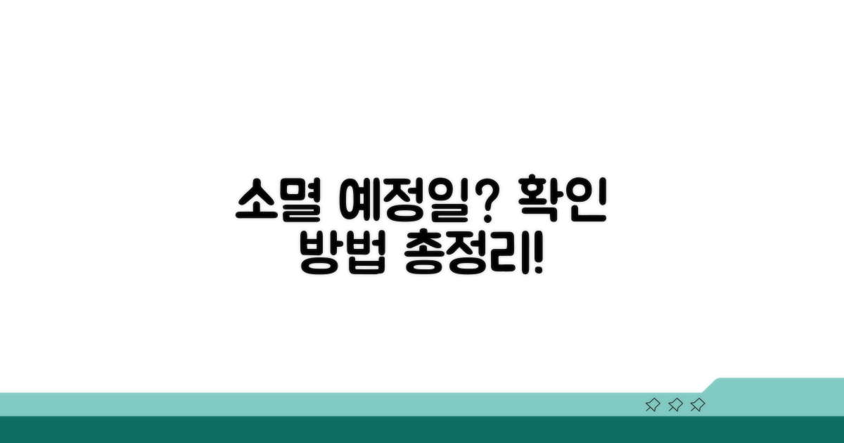 소멸 예정일 확인 방법