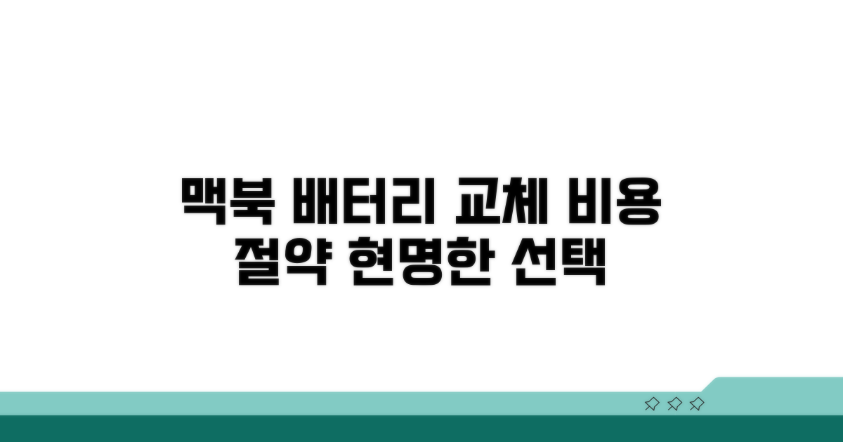 맥북 배터리, 현명한 교체 비용 절약