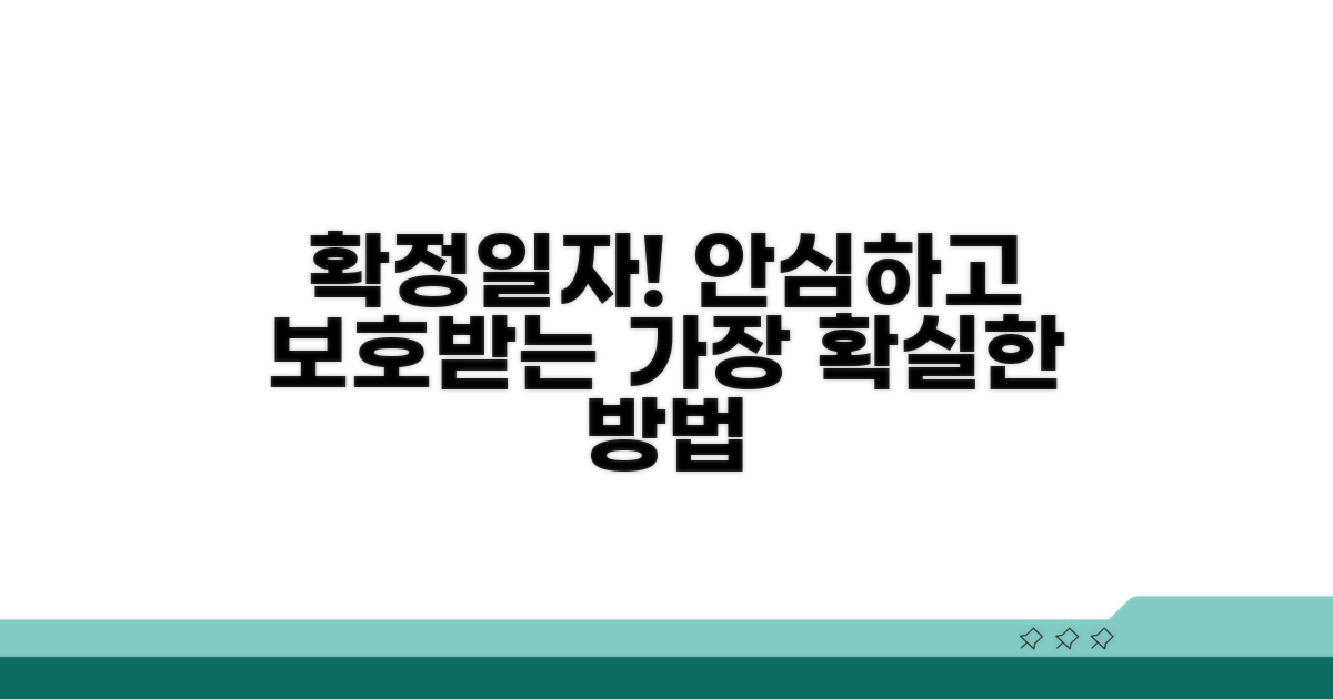 확정일자 장점, 불안함 없이 보호받는 법