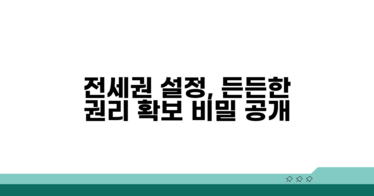 전세권 설정: 든든한 권리 확보의 비밀