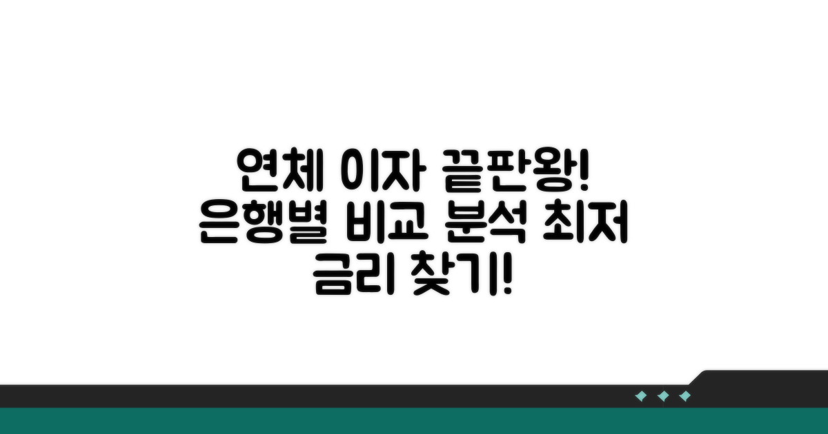 금융기관별 연체 이자 비교 분석