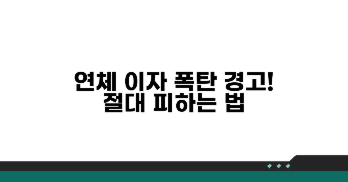 연체 이자 폭탄 피하는 방법
