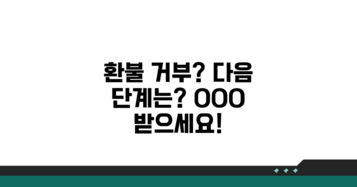 환불 거부 시 다음 단계는?