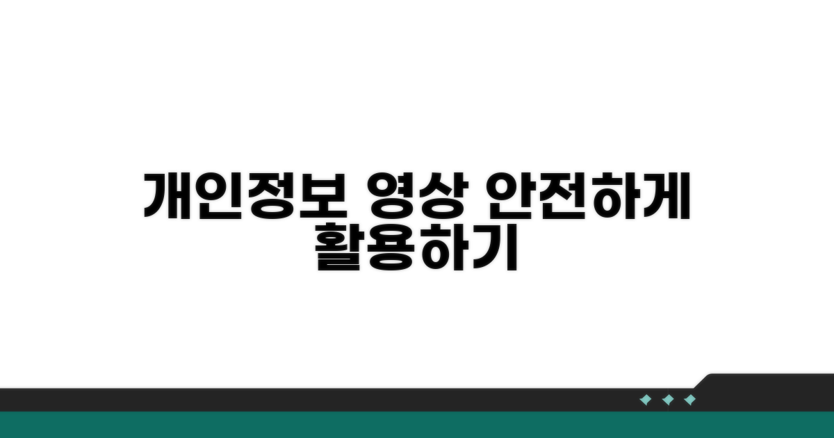 개인정보 보호와 영상 활용