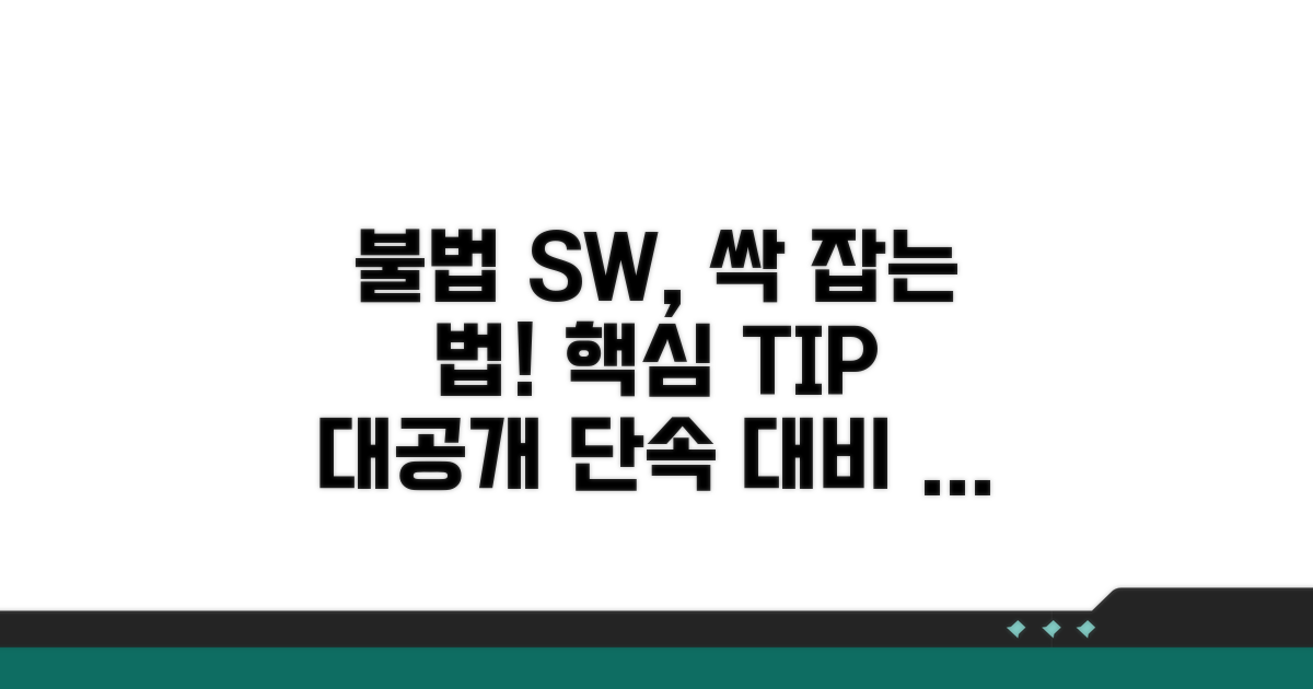 불법 SW 탐지 핵심 방법