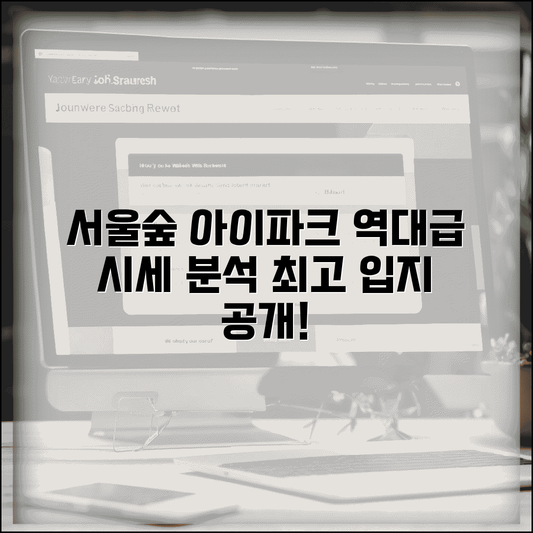 서울숲 아이파크 리버포레 단지 정보 | 시세와 입지 분석