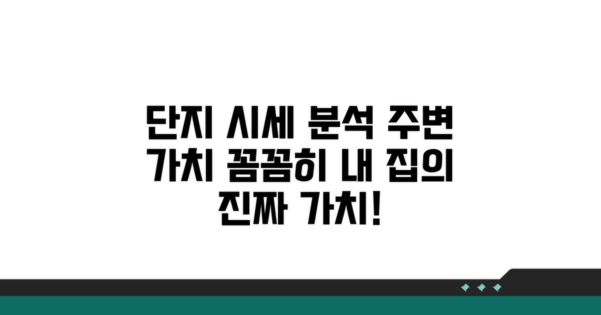 단지 시세와 주변 가치 분석