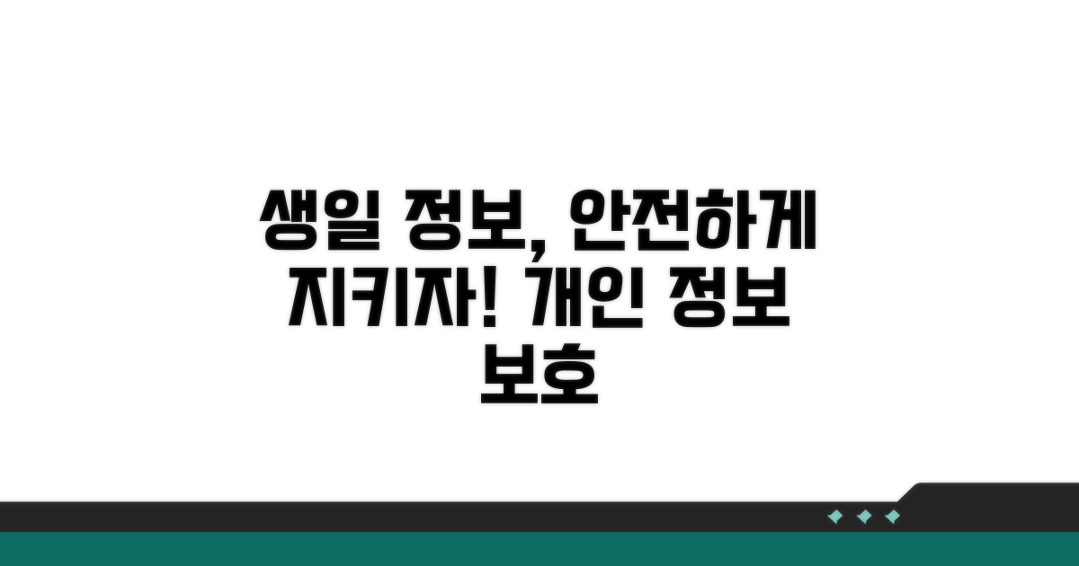 생일 정보, 안전하게 지키기
