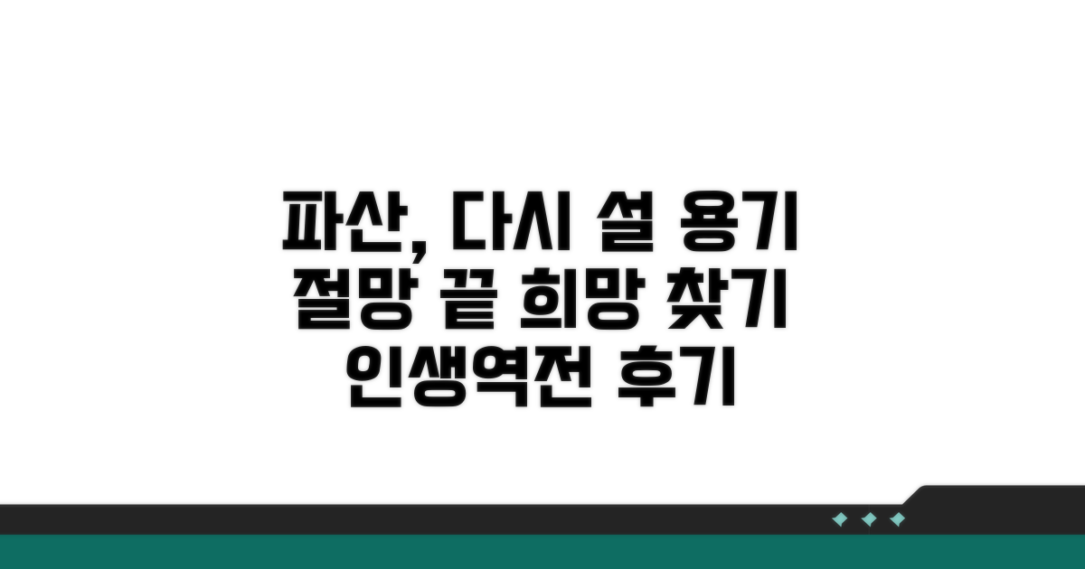 실제 파산 후기, 용기 얻는 법