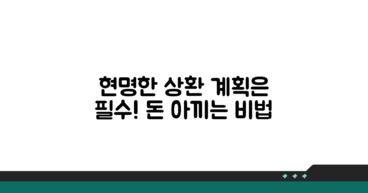 현명한 상환 계획 세우기
