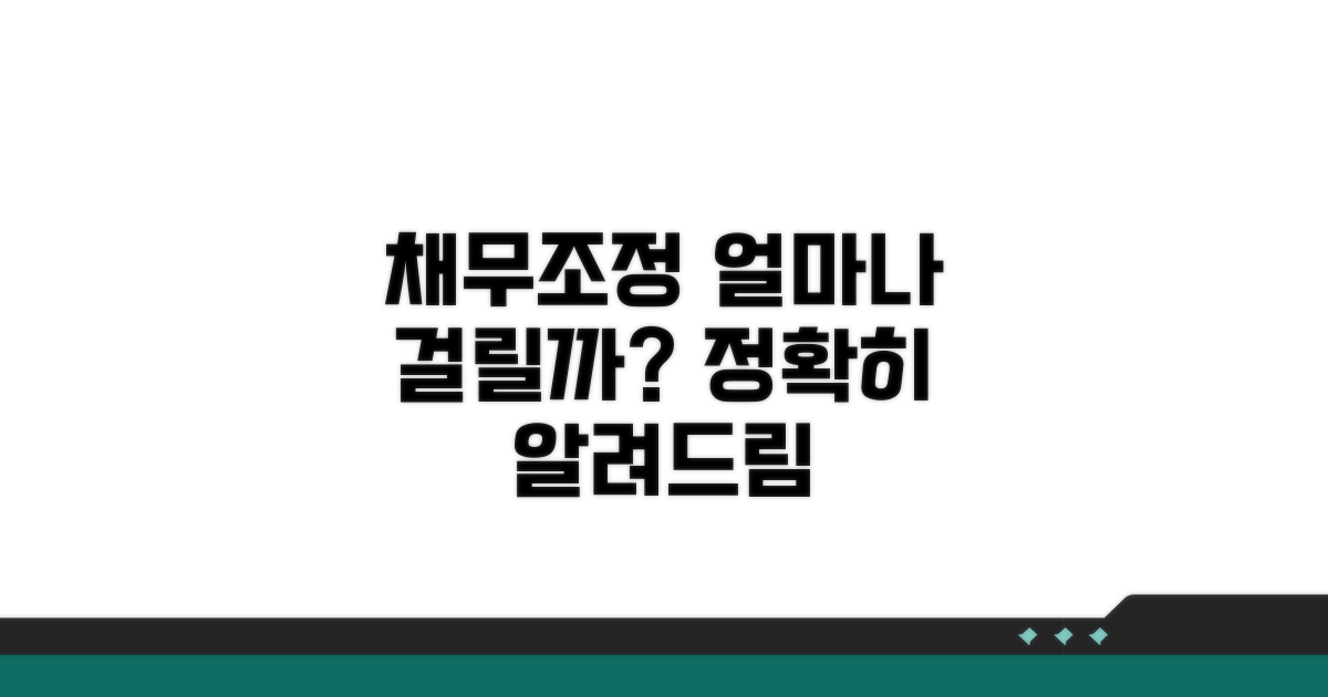 채무조정 절차, 얼마나 걸릴까?