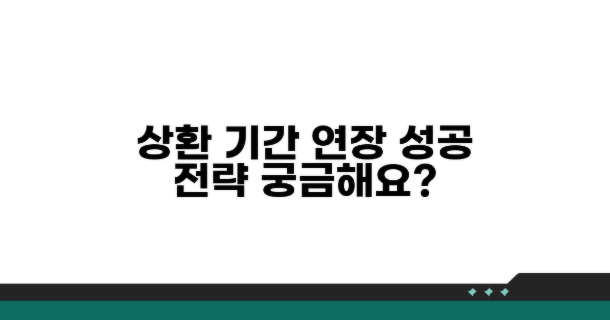 상환 기간 연장, 성공 전략은?
