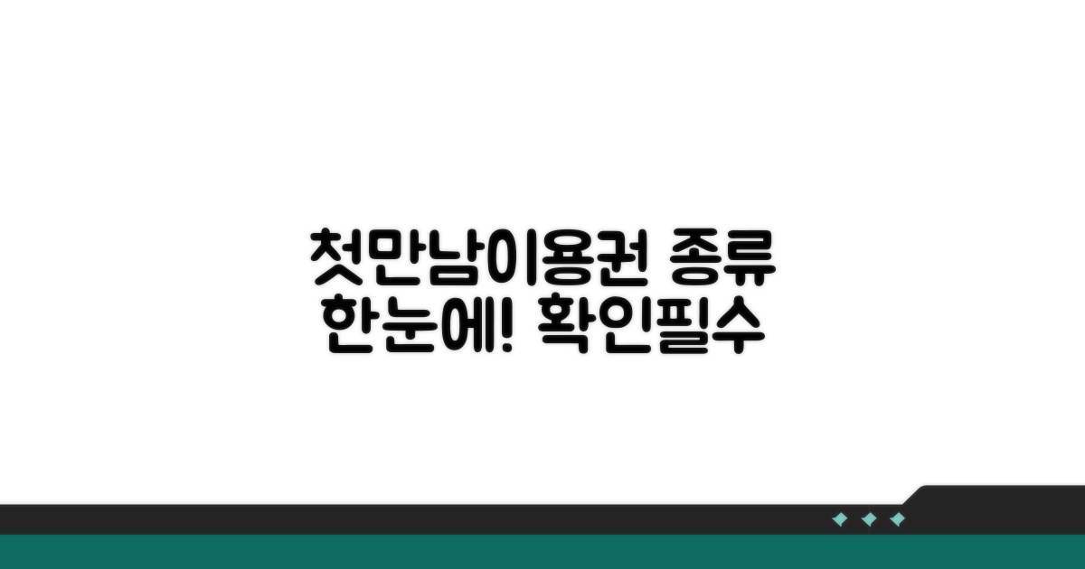 첫만남이용권 종류 한눈에