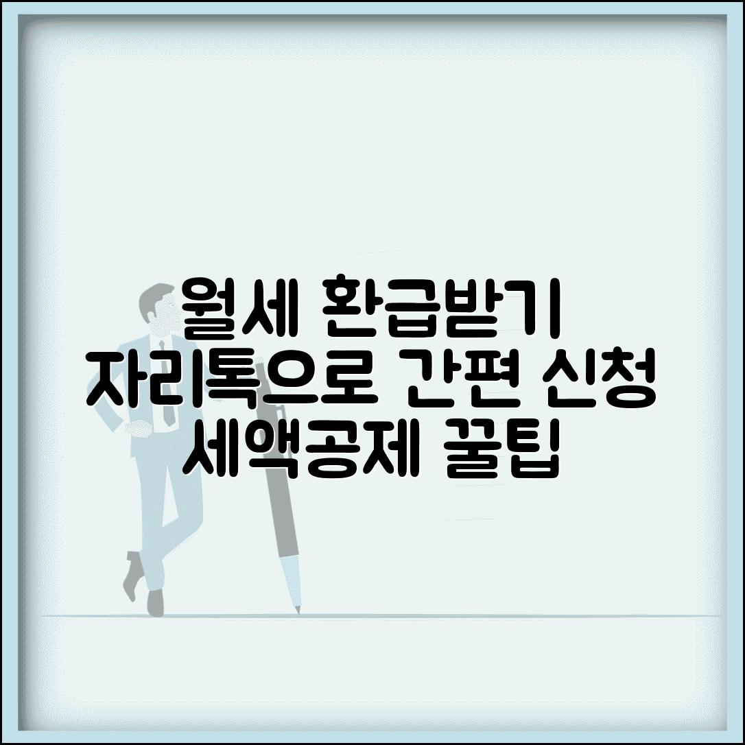 자리톡 월세 환급신청 | 자리톡 앱 월세 세액공제 환급 신청