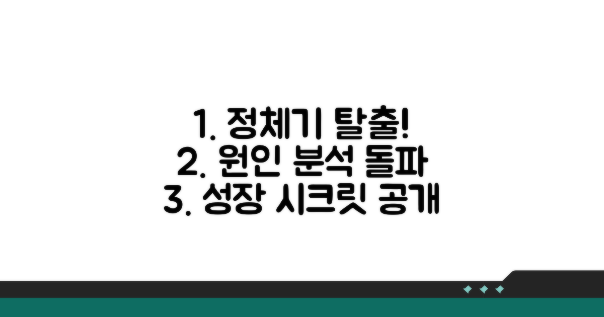 정체기 원인 파악과 돌파 전략