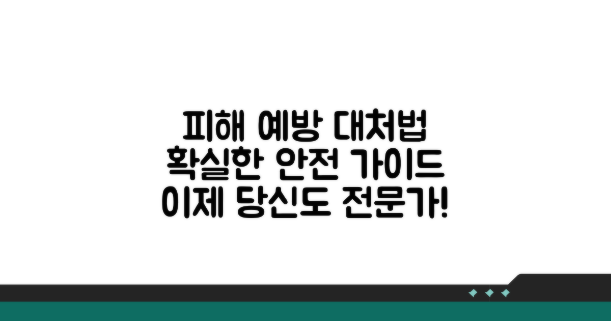 피해 예방 및 대처 방법