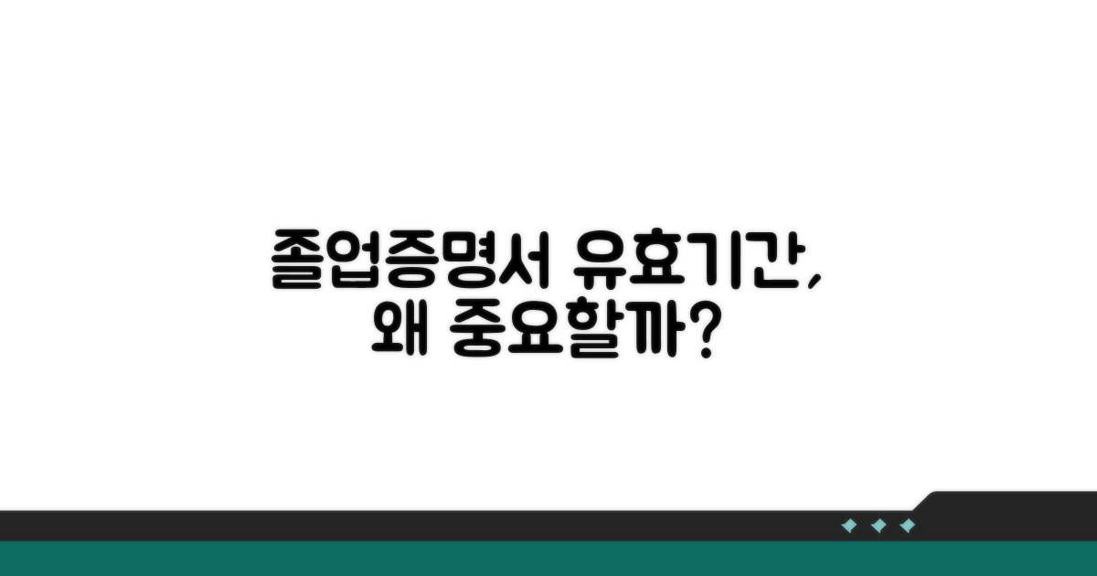 졸업증명서 유효기간, 왜 중요할까?