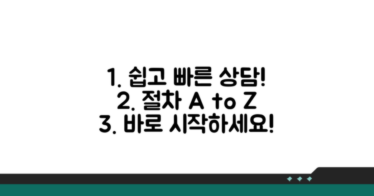 빠르고 쉬운 상담 절차 안내