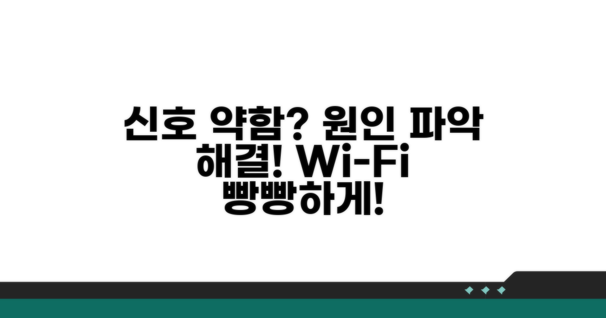 신호 약함, 원인부터 해결까지