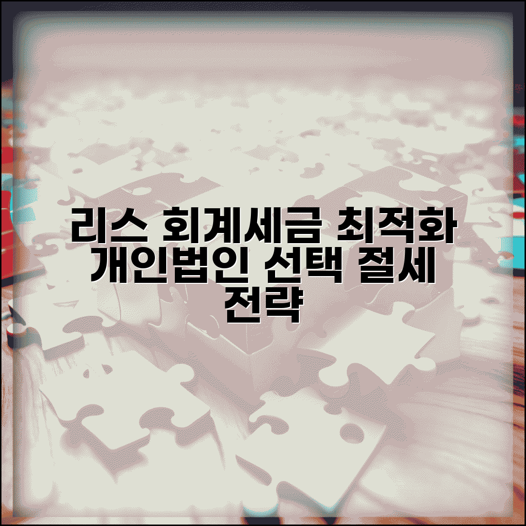 리스 렌탈 회계처리 세금 최적화 | 개인사업자/법인 유리한 선택 전략