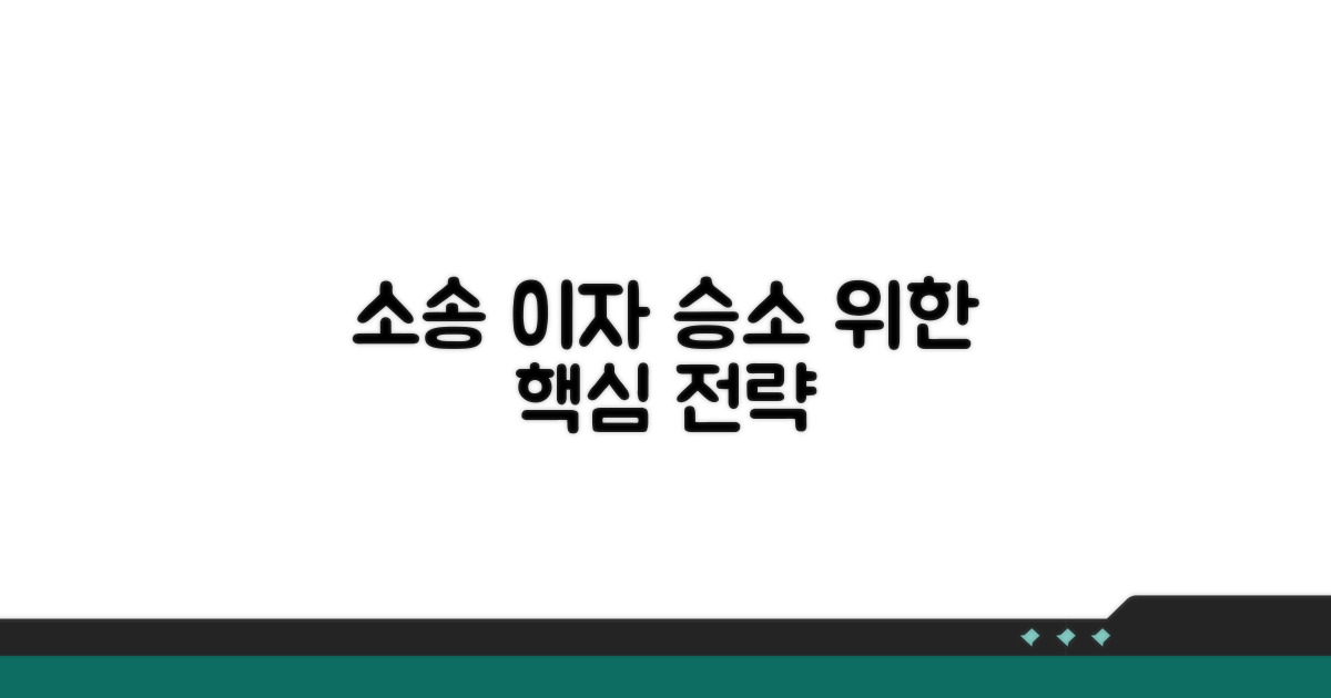 소송 절차별 지연이자 청구 전략