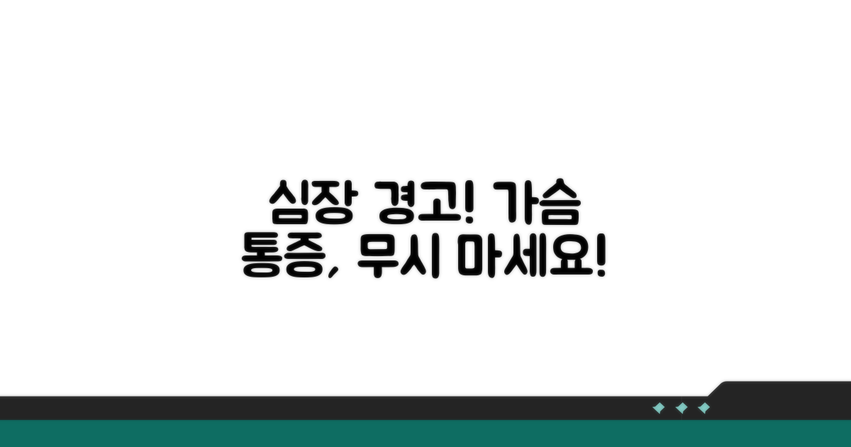 가슴 통증, 무시하면 안 되는 이유