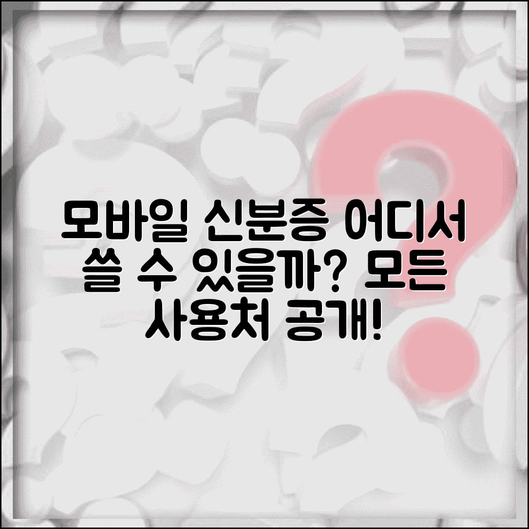 모바일 신분증 어디서 쓸 수 있나요? | 사용 가능 장소 총정리 | 이용 후기