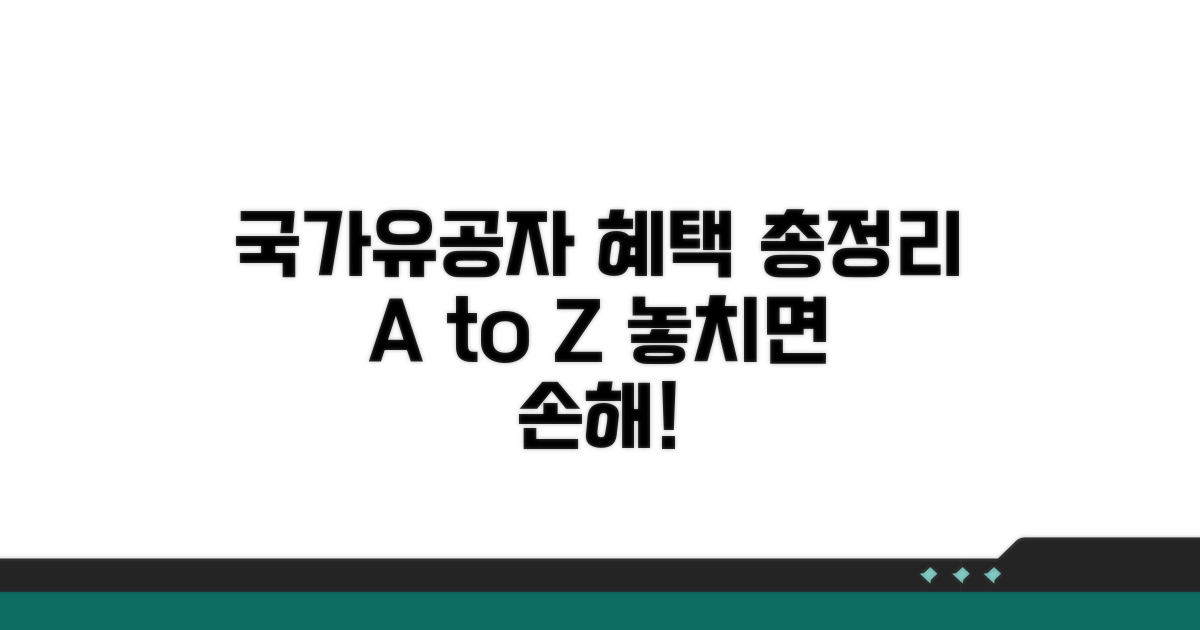 국가유공자 혜택 총정리