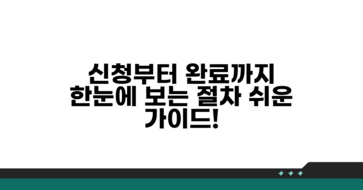신청부터 완료까지 절차 안내
