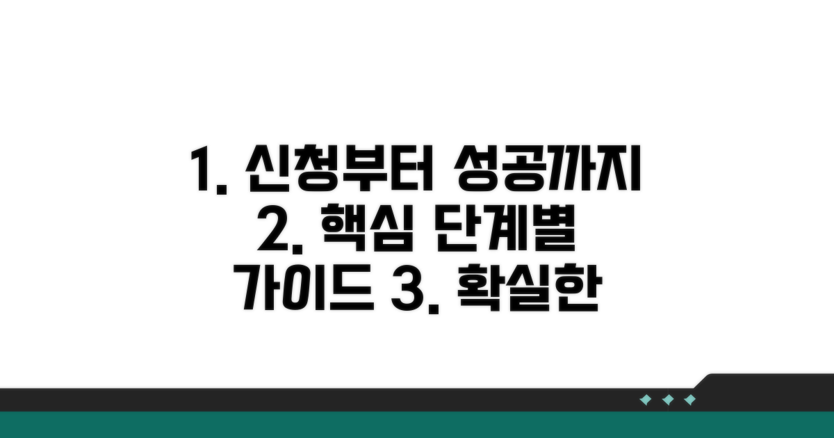 신청부터 성공까지 단계별 절차