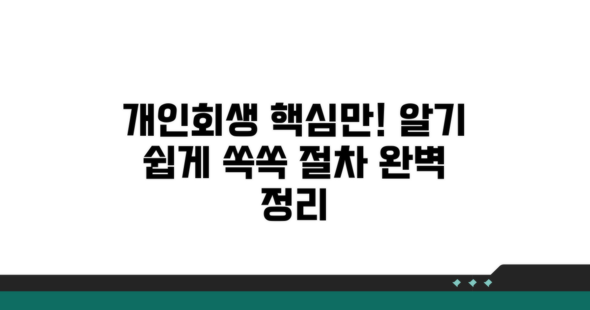 개인회생 절차, 핵심만 모았어요
