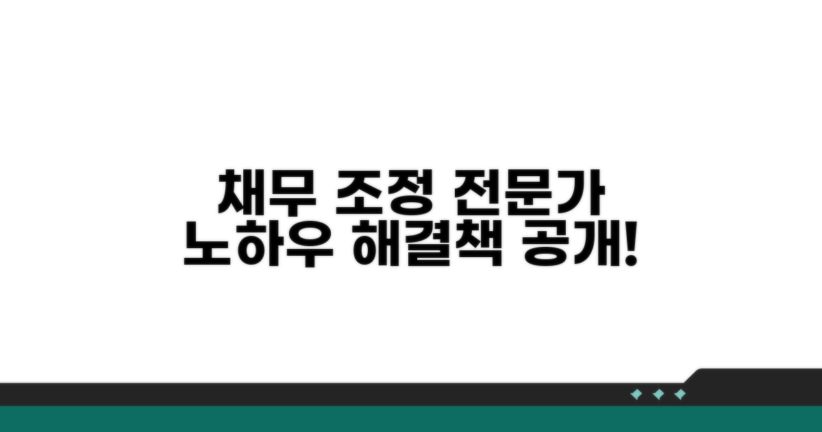 전문가와 함께하는 채무 조정 노하우