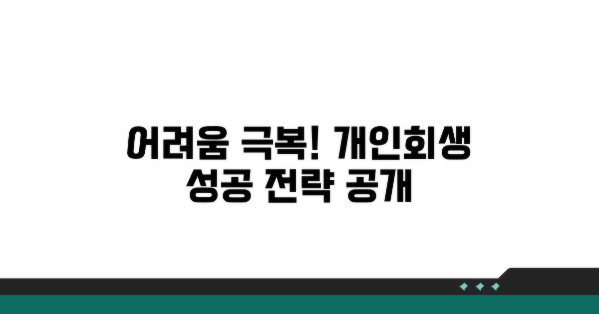 어려움 극복! 개인회생 성공 전략