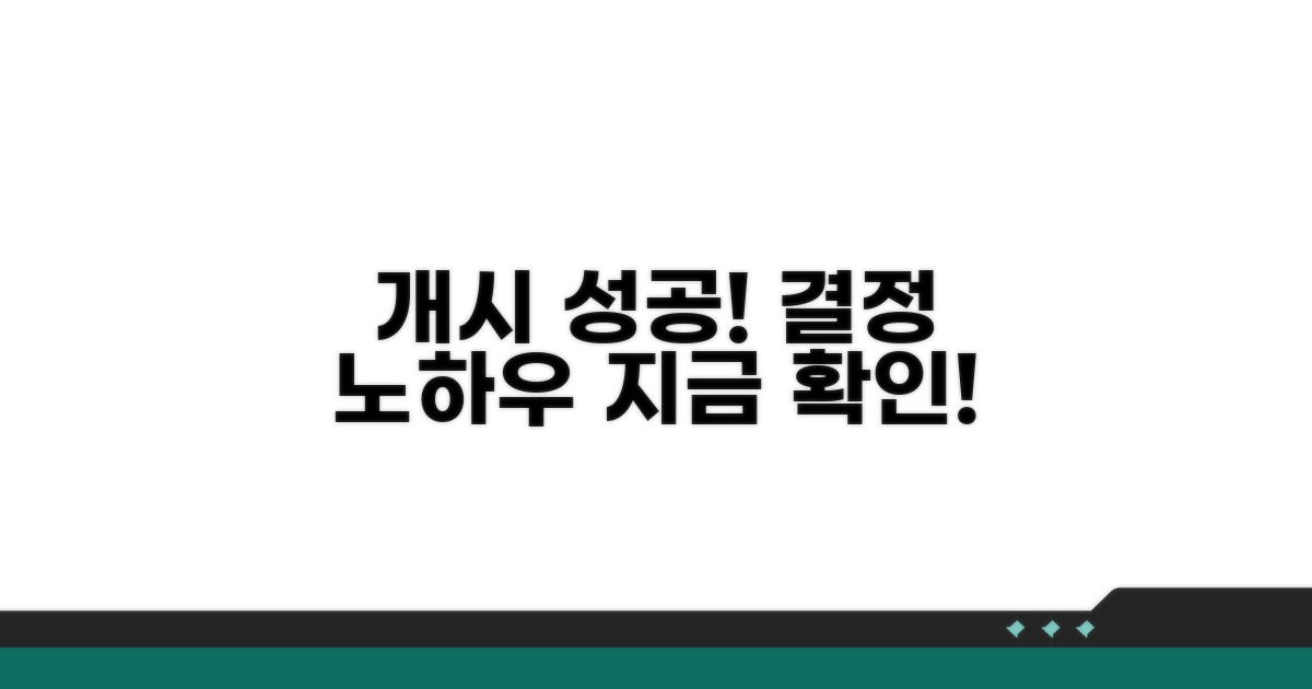 성공적인 개시 결정 노하우
