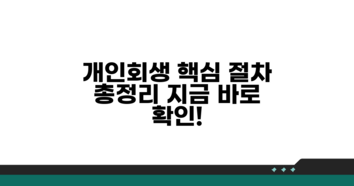 개인회생 절차 개요 및 핵심