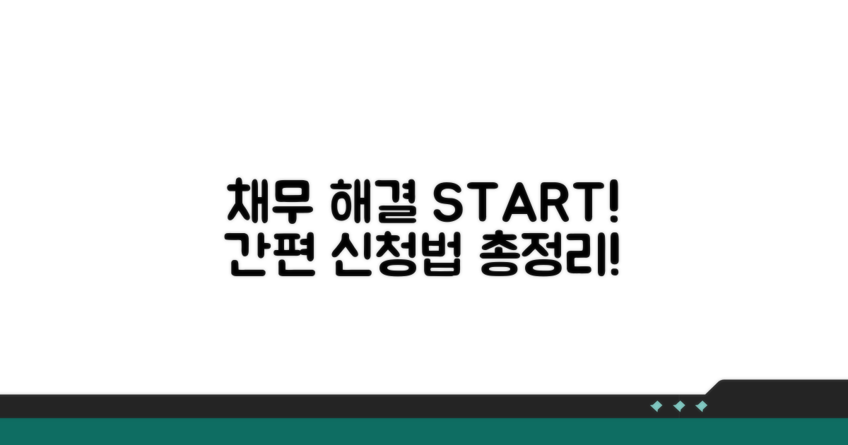 채무 해결 시작, 신청 방법 총정리