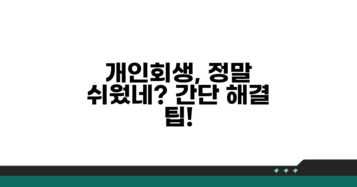 개인회생 절차, 이렇게 쉬웠어?