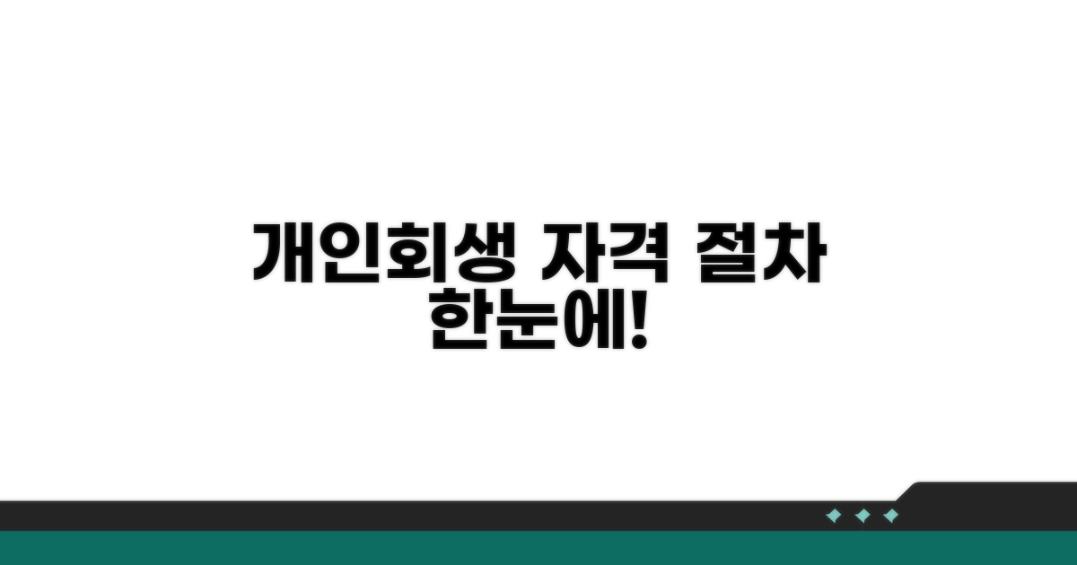 개인회생 신청 자격과 절차 분석