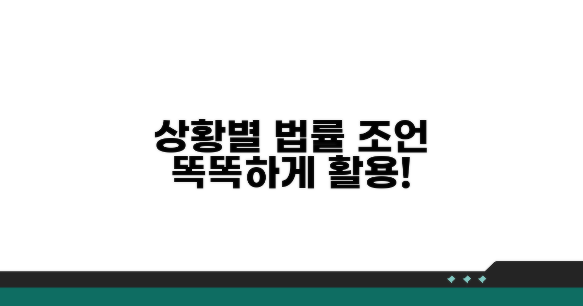 상황별 맞춤 법률 조언과 활용법
