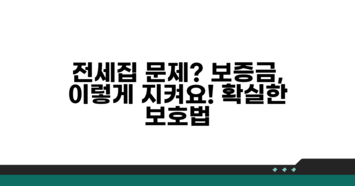 전세집 문제 발생 시 보증금 보호 방법