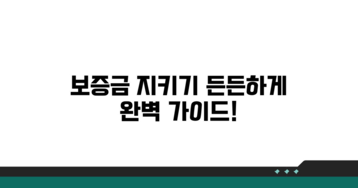 보증금 보호, 든든하게 챙기는 법
