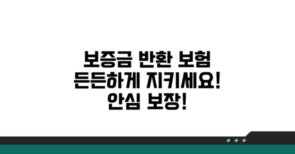 보증금 반환, 보험으로 든든하게!