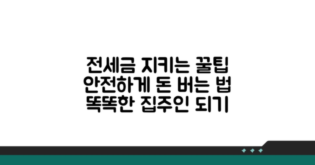 전세금 지키는 똑똑한 방법