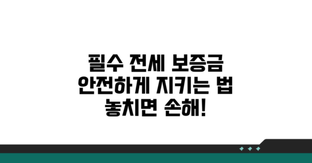 전세보증금 반환 위험 대비법