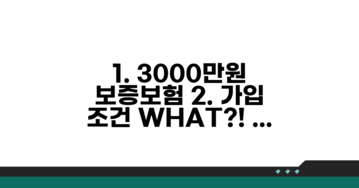 3000만원 보증보험 가입 조건 확인