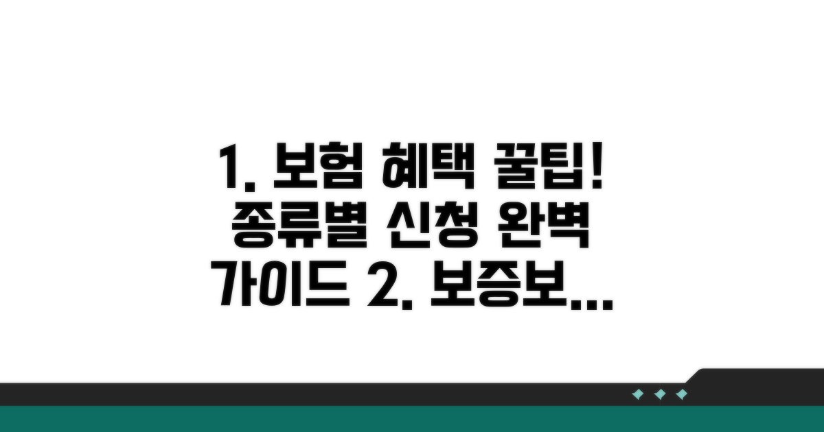 보증보험 종류별 혜택 및 신청 방법