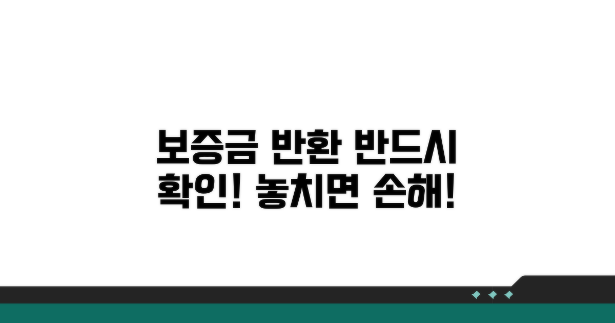 보증금 반환 시 꼭 알아둘 주의사항